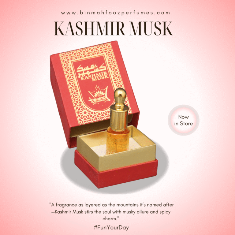 Kashmir Musk – Luxury Arabic Perfume with Soft Floral and Musky Notes
